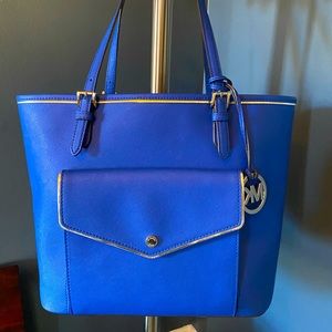 Michael Kors cobalt blue tote